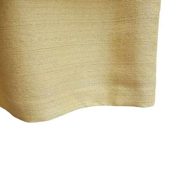 Antonio Melani Yellow and Silver Classic Sleeveless Dress with Belt, Size Medium - Picture 6 of 13